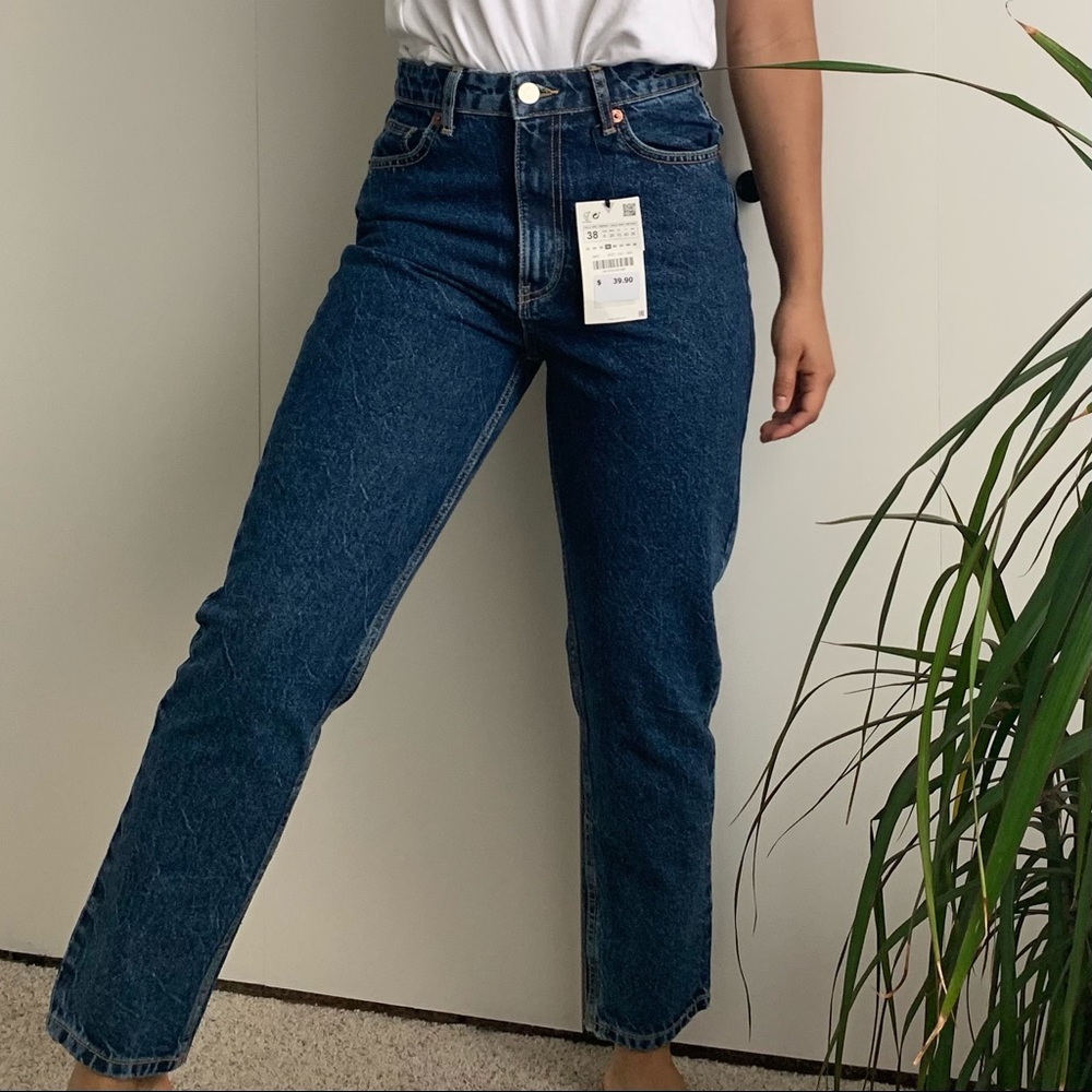 Hi-Rise Vintage Wash Mom Jeans (free shipping!)